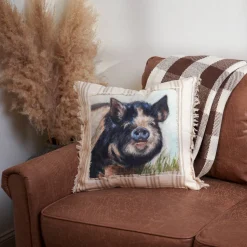 Kune Kune Pig Pillow-Primitives by Kathy