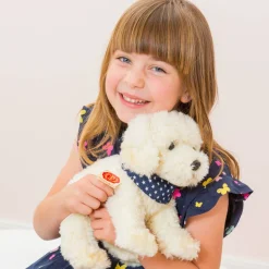 Labradoodle sitting 28 cm - plush toy - soft toy by Teddy Hermann -