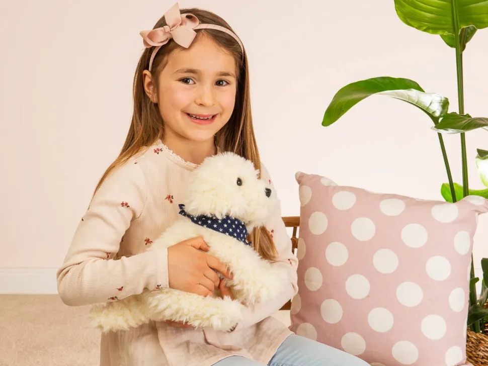 Labradoodle sitting 28 cm - plush toy - soft toy by Teddy Hermann -