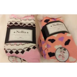 Ladies & Girls Slipper Socks, Thick & Fuzzy Sherpa Slipper Socks, 5 Varieties SZ 4-10shoe