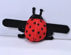 Ladybug and Monarch Butterfly Wrist Huggers-Keepers Plush Wristband