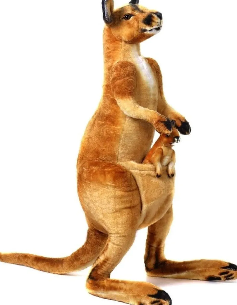 Large Lifelike Red Kangaroo with Joey-38" tall!
