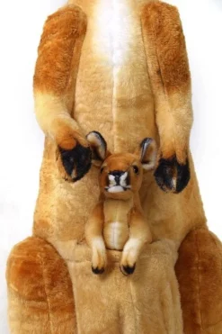 Large Lifelike Red Kangaroo with Joey-38