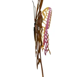 Large Swallowtail Butterfly Metal Rustic Indoor or Outdoor Wall Decor