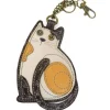 LAZZY CAT - Calico Kitty KEYCHAIN/KEY FOB/COIN PURSE* by Chala