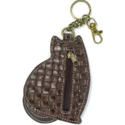 LAZZY CAT - Calico Kitty KEYCHAIN/KEY FOB/COIN PURSE* by Chala