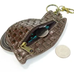 LAZZY CAT - Calico Kitty KEYCHAIN/KEY FOB/COIN PURSE* by Chala