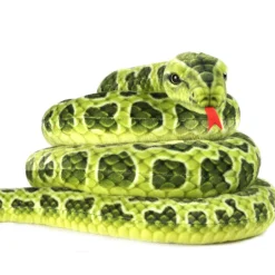Lifelike Giant Plush Green Anaconda