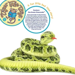 Lifelike Giant Plush Green Anaconda