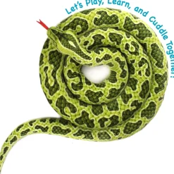 Lifelike Giant Plush Green Anaconda