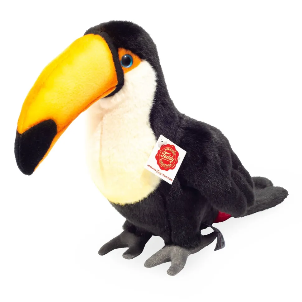 Lifelike Realistic Plush Toucan 25 cm - by Teddy Hermann