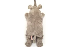 Lifelike Rhinoceros Lying 45 cm - plush toy by Teddy Hermann