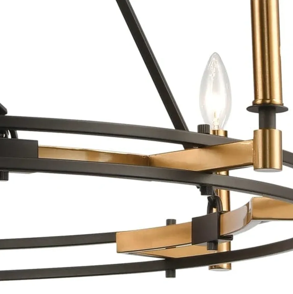 8-Light Chandelier & Satbrass