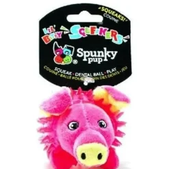 Lil' Bitty Squeakers Pink And Green Dental Balls