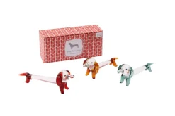 Little Blown Glass Dachshunds Handblown Glass Weiner Doggies