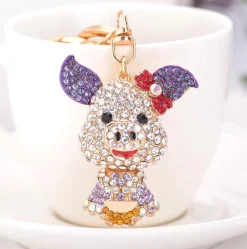 Little Miss Piggy Keychains with BLING*