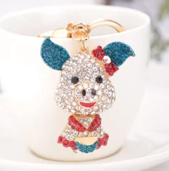 Little Miss Piggy Keychains with BLING*