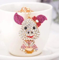 Little Miss Piggy Keychains with BLING*