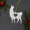 Llama Alpaca Animal Metal Ornaments