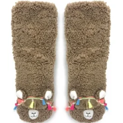 Llama Call You Plush Llama Slipper Socks Cutest Socks EVER!