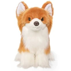 Long Hair Chihuahua Plush Puppy Red & White