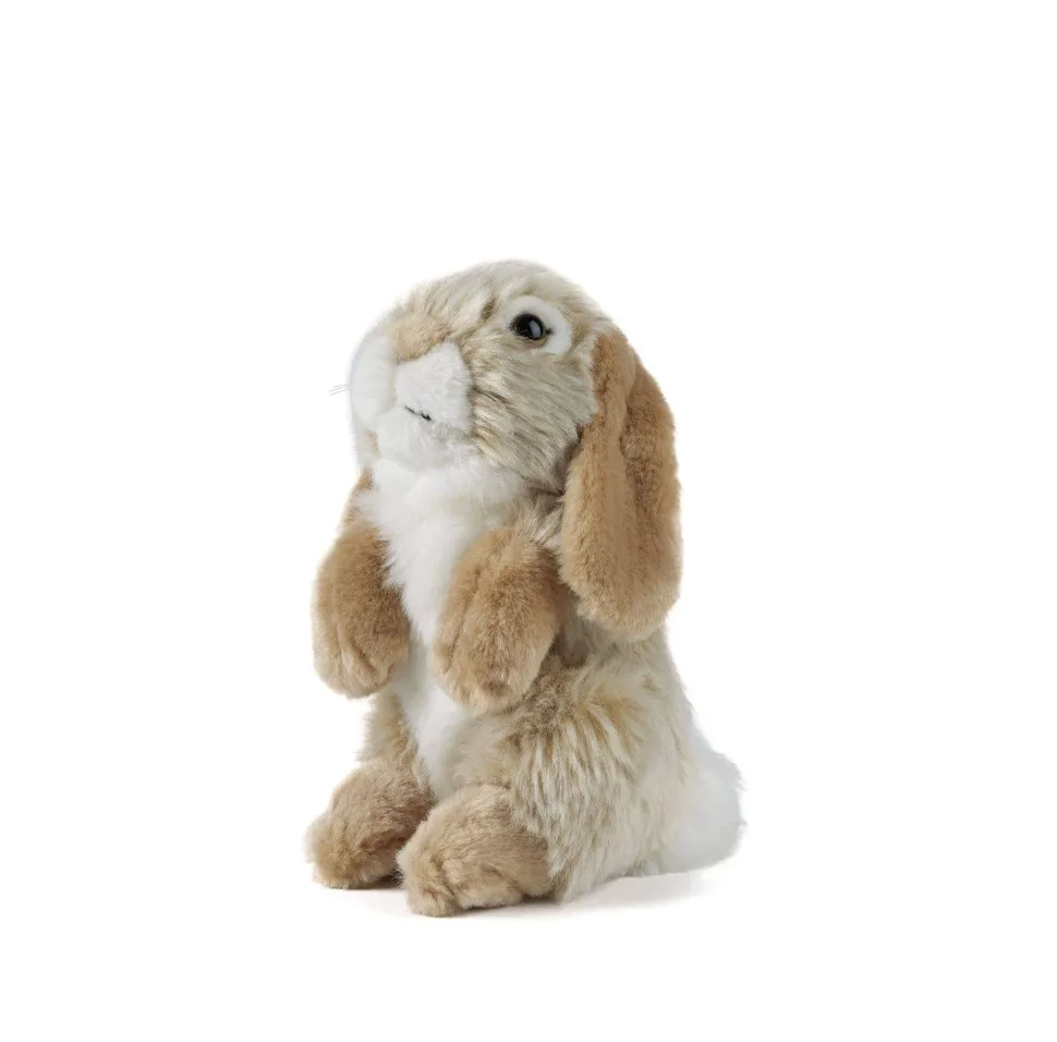 Lop Eared Rabbit-Sitting Brown Plush Bunny Toy