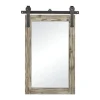 Los Olivos Rectangular Rustic Wood Wall Mirror