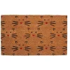 Love Cats Coir Welcome Mat Handmade Cute Kitty Faces Welcome You Home!