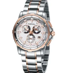Luxury Men's Chronograph Watch-Stainless Steel, 10ATM Waterproof