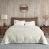 Made in the USA Soft Berber Sherpa Bedding Blanket, Ivory - King