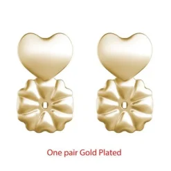 Magic Back Hypoallergenic Earring Backs that Support Heavy Earrings! 18K Gold Plated 925 Silver