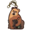 Mama and Baby Bear Keychain-Cutest Bruins Ever! Vegan Leather