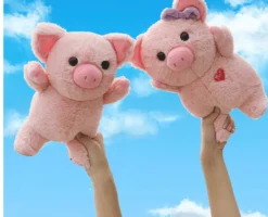 Medium Sized Plush Pink Piggies Boy and Girl Sweet Piggies*