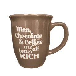 Men, Chocolate & Coffee Are All Better Rich, Warm Gray *
