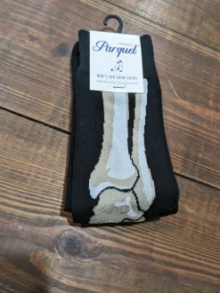 Men's Bones Crew Socks Black
