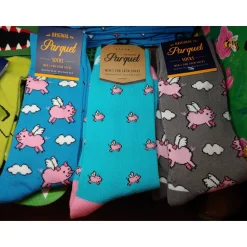 Men's Crew Socks-Pigs, Police, Camo, Dogs, CUTE!