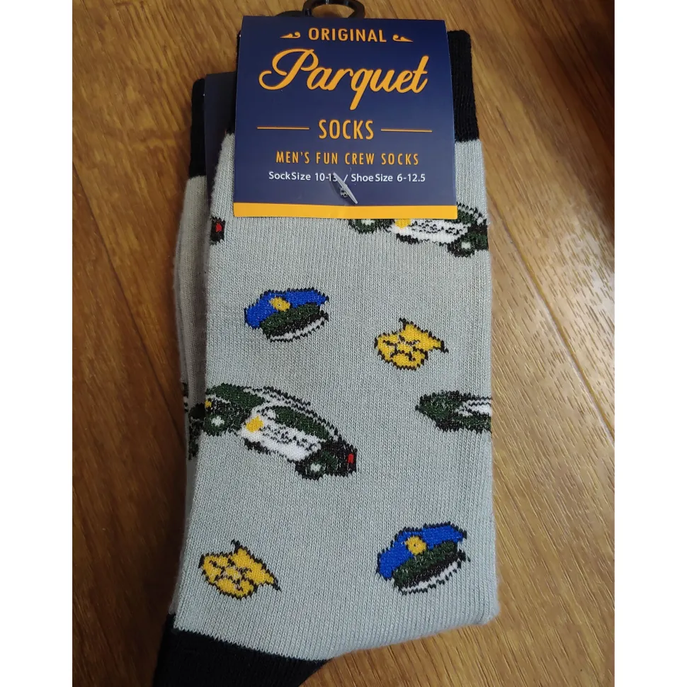 Men's Crew Socks-Pigs, Police, Camo, Dogs, CUTE!