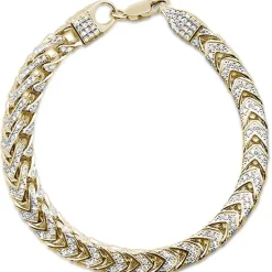 Men's Franco Cubic Zirconia Sterling Silver Bracelet 8.5