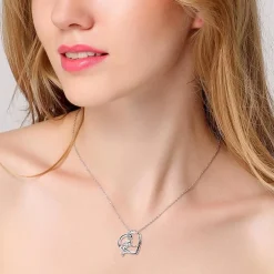 Mermaid in a Heart Necklace 