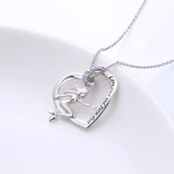 Mermaid in a Heart Necklace 