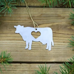 Metal Ornament: Farm animals, Cow, Sheep, Goat *