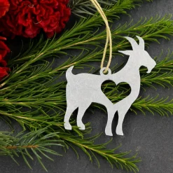 Metal Ornament: Farm animals, Cow, Sheep, Goat *