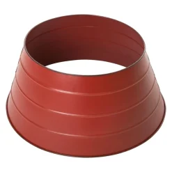 Metal Tree Collar Candy Red Holiday Collections Painted Christmas Metal Tree Collar 22"