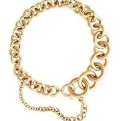 Michael Kors Gold Tone Bracelet Graduated Hoops-New, 40% off Retail!