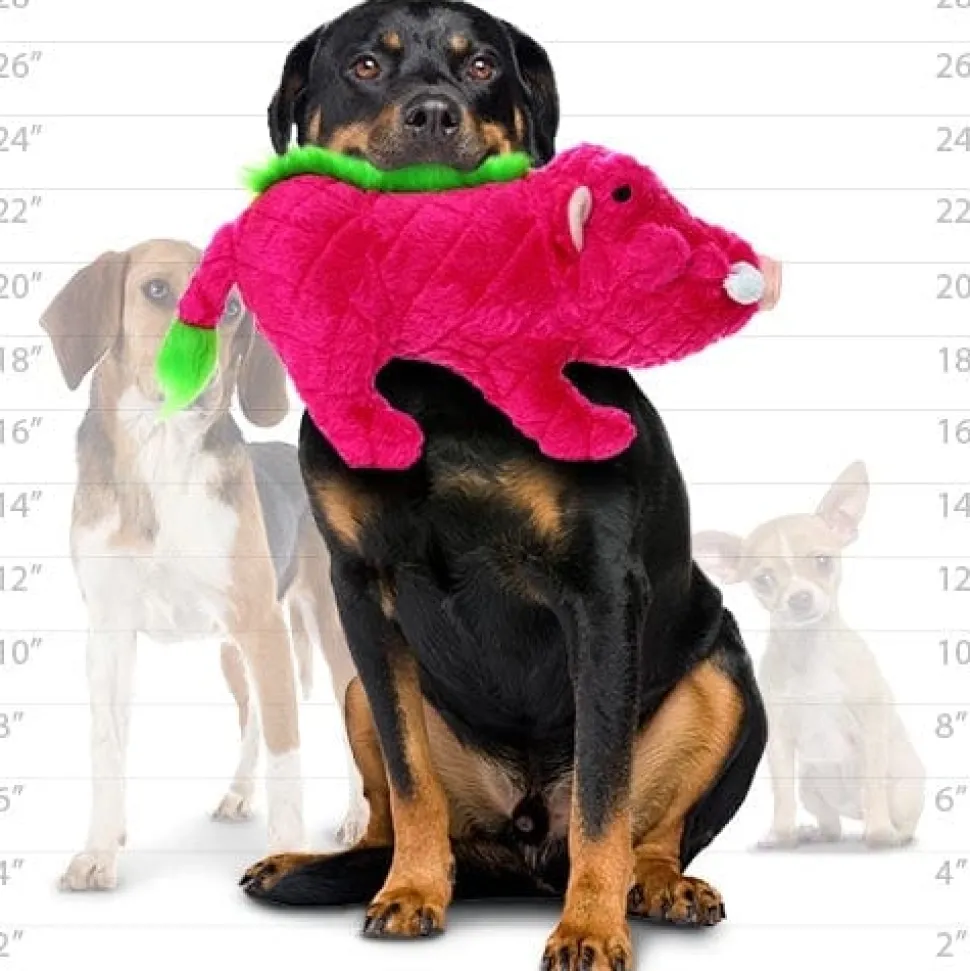 Mighty Safari Plush Pig Durable Dog Toys *
