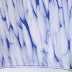 Milan 1-Lght Pendant W/Starburst Hand-blown Blue Glass