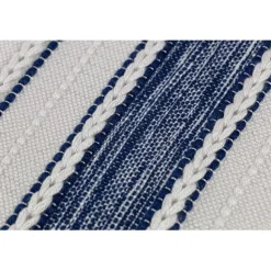 Milos Recycled Plastic Bottle Blue and White Outdoor / Indoor Rugs *