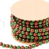 Mini Garland Strand Red & Green Beads Shiny
