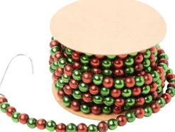 Mini Garland Strand Red & Green Beads Shiny