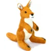 Mini Red Kangaroo Plush Toy by Bocchetta